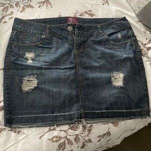 Dark Denim Wash Skirt